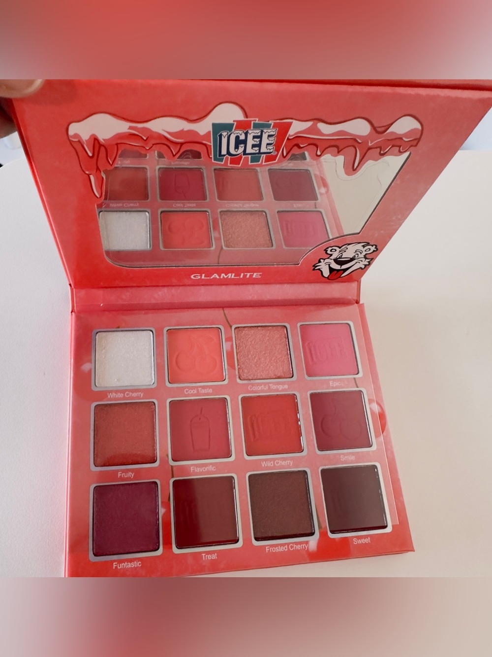 New Glamlite x ICEE Cherry Eyeshadow Palette